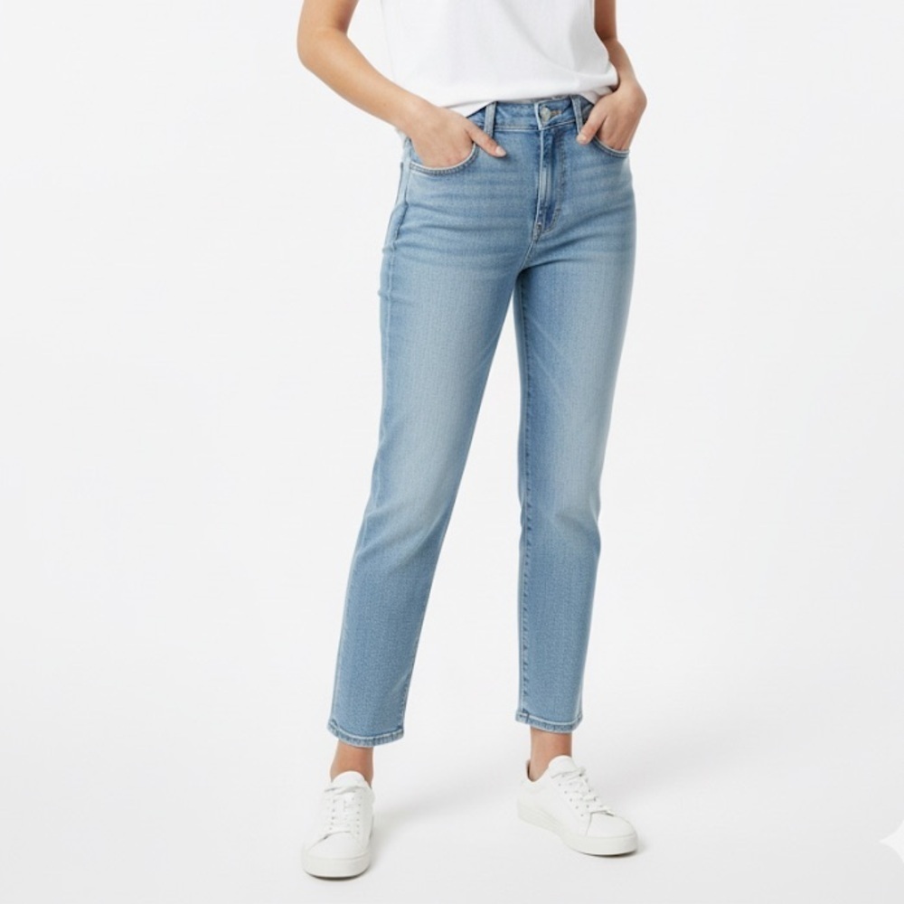 NWT Joes Jeans High Rise Straight Jeans Faded Wash Light Blue Sz 32